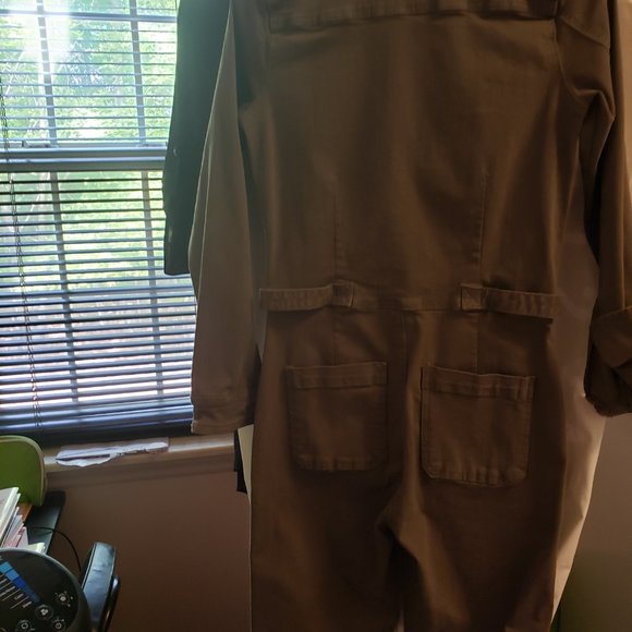 NWT Lucky Brand Aviator Jumpsuit Ivy Green - Picture 4 of 6